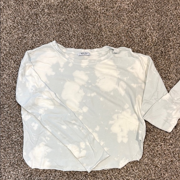 Miss Lola Tops - Miss Lola White Tie-Dye Women's Top